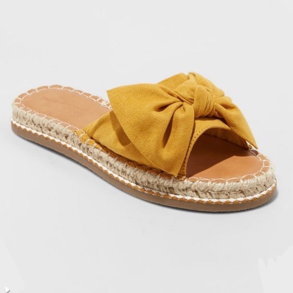 Universal Thread Shoes - Universal Thread Espadrille Knotted Bow Sandal 8.5